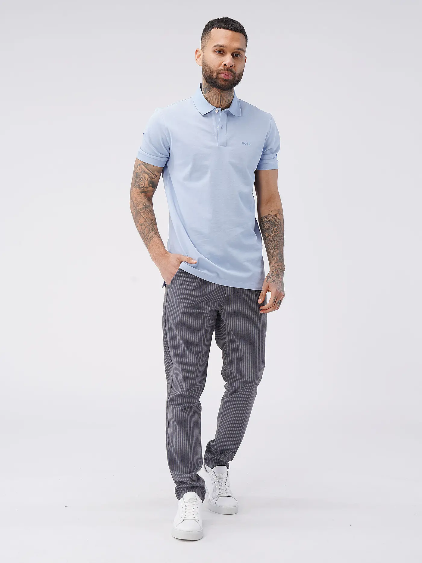 BOSS | Poloshirt Regular Fit PALLAS | hellblau